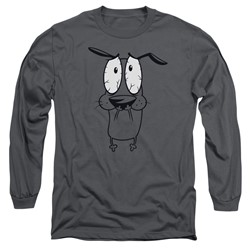 Courage The Cowardly Dog - Mens Scared Long Sleeve T-Shirt
