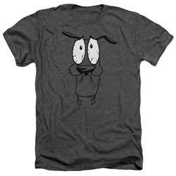 Courage The Cowardly Dog - Mens Scared Heather T-Shirt