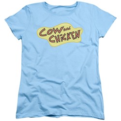 Cow & Chicken - Womens Cow Chicken Logo T-Shirt