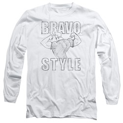 Johnny Bravo - Mens Bravo Style Long Sleeve T-Shirt