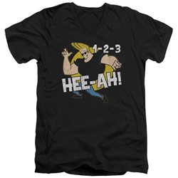 Johnny Bravo - Mens 123 V-Neck T-Shirt