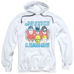 Dc - Mens Faces Of Justice Pullover Hoodie