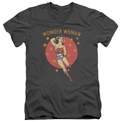 Dc - Mens Wonder Circle V-Neck T-Shirt