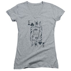 Dc - Womens Bat Card V-Neck T-Shirt