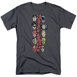 Dc - Mens Stacked Justice T-Shirt