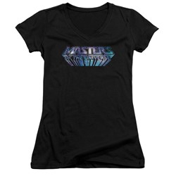 Masters Of The Universe - Womens Space Logo V-Neck T-Shirt