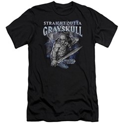 Masters Of The Universe - Mens Straight Outta Grayskull Slim Fit T-Shirt