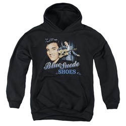 Elvis Presley - Youth Blue Suede Shoes Pullover Hoodie