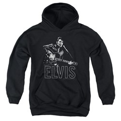 Elvis Presley - Youth Guitar In Hand Pullover Hoodie