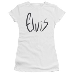 Elvis Presley - Womens Sketchy Name T-Shirt