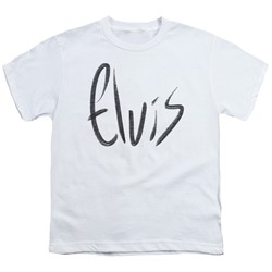 Elvis Presley - Big Boys Sketchy Name T-Shirt