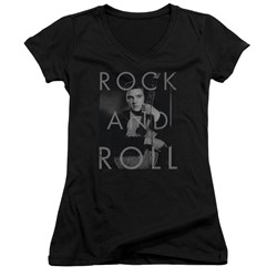 Elvis Presley - Womens Rock And Roll V-Neck T-Shirt