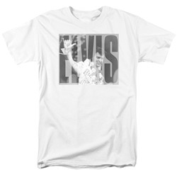 Elvis Presley - Mens Aloha Gray T-Shirt