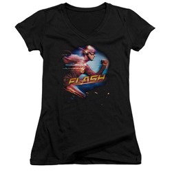 Flash - Womens Fastest Man V-Neck T-Shirt