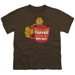 Garfield - Big Boys Give Me Coffee T-Shirt