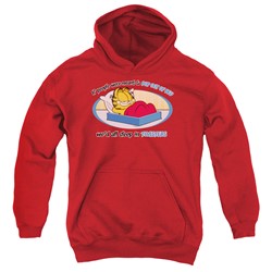 Garfield - Youth Pop Out Of Bed Pullover Hoodie