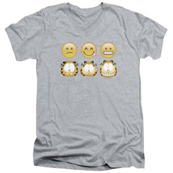 Garfield - Mens Emojis V-Neck T-Shirt