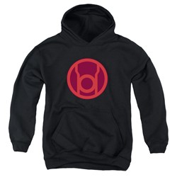Green Lantern - Youth Red Symbol Pullover Hoodie