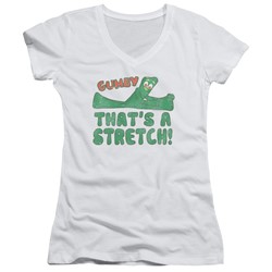 Gumby - Womens Thatâ€™S A Stretch V-Neck T-Shirt