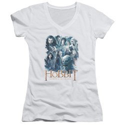 Hobbit - Womens Main Characters V-Neck T-Shirt