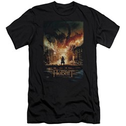 Hobbit - Mens Smaug Poster Slim Fit T-Shirt