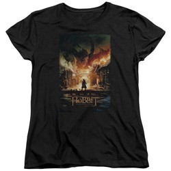 Hobbit - Womens Smaug Poster T-Shirt