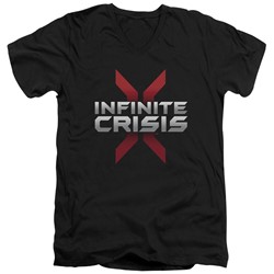 Infinite Crisis - Mens Logo V-Neck T-Shirt
