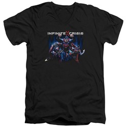 Infinite Crisis - Mens Ic Super V-Neck T-Shirt