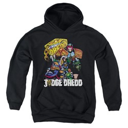 Judge Dredd - Youth Bike And Badge Pullover Hoodie