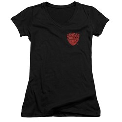 Judge Dredd - Womens Badge V-Neck T-Shirt