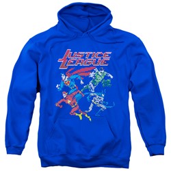 Justice League - Mens Pixel League Pullover Hoodie