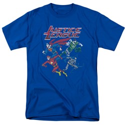 Justice League - Mens Pixel League T-Shirt