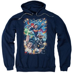 Justice League - Mens Under Attack Pullover Hoodie