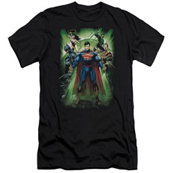 Justice League - Mens Power Burst Slim Fit T-Shirt