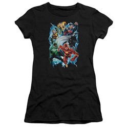 Justice League - Womens Electric Team T-Shirt