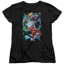 Justice League - Womens Electric Team T-Shirt