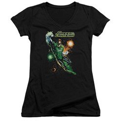 Justice League - Womens Galactic Guardian V-Neck T-Shirt