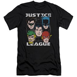 Justice League - Mens Head Of States Slim Fit T-Shirt