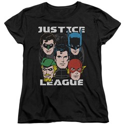 Justice League - Womens Head Of States T-Shirt