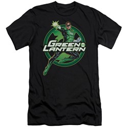 Justice League - Mens Lantern Glow Slim Fit T-Shirt