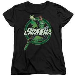 Justice League - Womens Lantern Glow T-Shirt