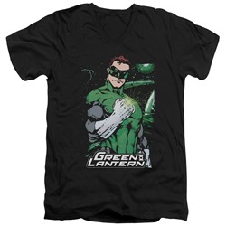 Justice League - Mens Fist Flare V-Neck T-Shirt