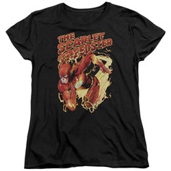 Justice League - Womens Scarlet Speedster T-Shirt