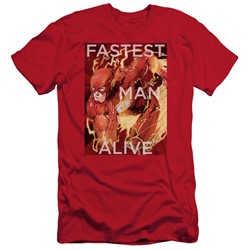 Justice League - Mens Fastest Man Alive Slim Fit T-Shirt