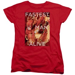 Justice League - Womens Fastest Man Alive T-Shirt
