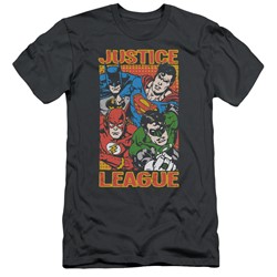 Justice League - Mens Hero Mashup Slim Fit T-Shirt