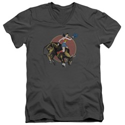 Justice League - Mens Bull Rider V-Neck T-Shirt