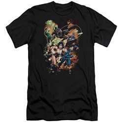 Justice League - Mens Battle Ready Slim Fit T-Shirt
