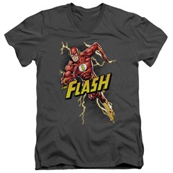 Justice League - Mens Bolt Run V-Neck T-Shirt