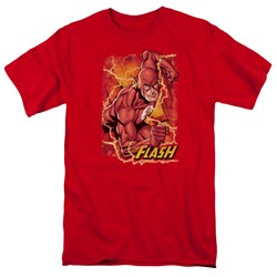 Justice League - Mens Flash Lightning T-Shirt